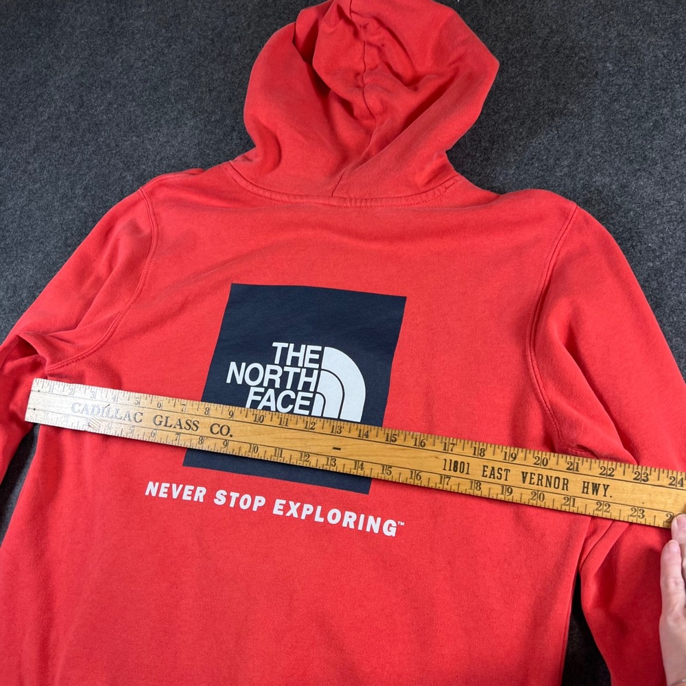 The North Face Mens Red Box Logo Never Stop Exploring Pullover Hoodie Size M - Picture 7 of 14